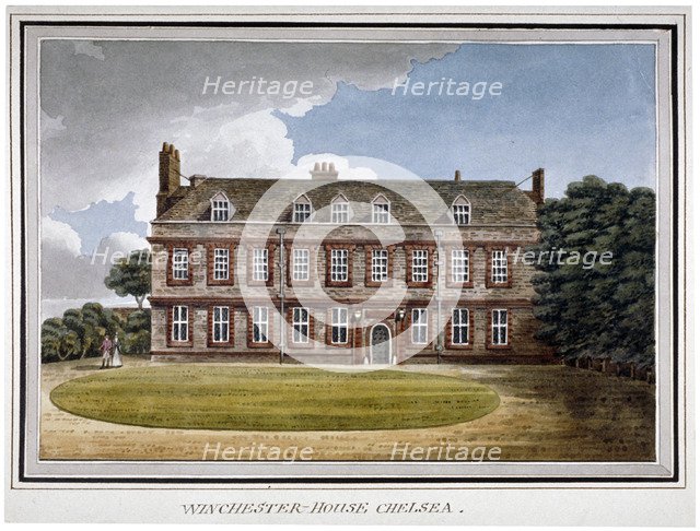 Winchester House, Chelsea, London, c1800. Artist: Anon