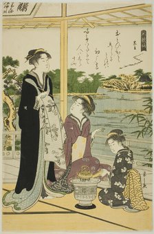 Kuronushi, from the series "Six Immortal Poets (Rokkasen)", c. 1789/90. Creator: Hosoda Eishi.
