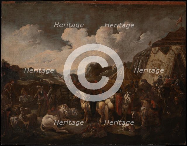 A Military Encampment, 1655-1706. Creator: Philipp Peter Roos.