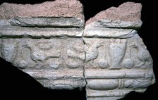 Roman plaster wall decoration. Artist: Unknown