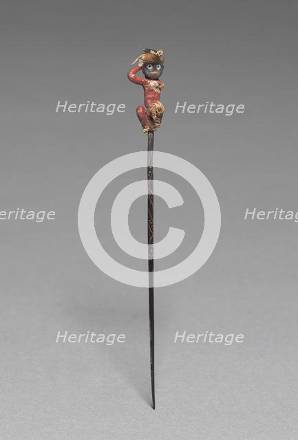 Pin with Yarn Figure, c. 300 BC-AD 200. Creator: Unknown.