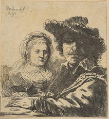 Rembrandt and his Wife (copy), 1786-1844. Creator: Ignace Joseph de Claussin.