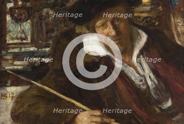 Self-Portrait, 1917. Artist: Repin, Ilya Yefimovich (1844-1930)