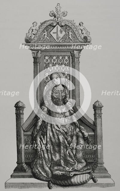 Louise of Savoy, (1476-1531), Regent of France, Mother of  King Francis I of France, 1877.  Creator: Unknown.