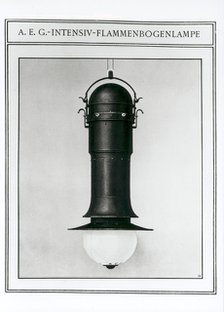 AEG Intensive Flame Arc Lamp. Artist: Behrens, Peter (1868-1940)