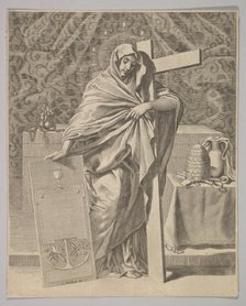 Personification of Faith, 1642. Creator: Claude Mellan.