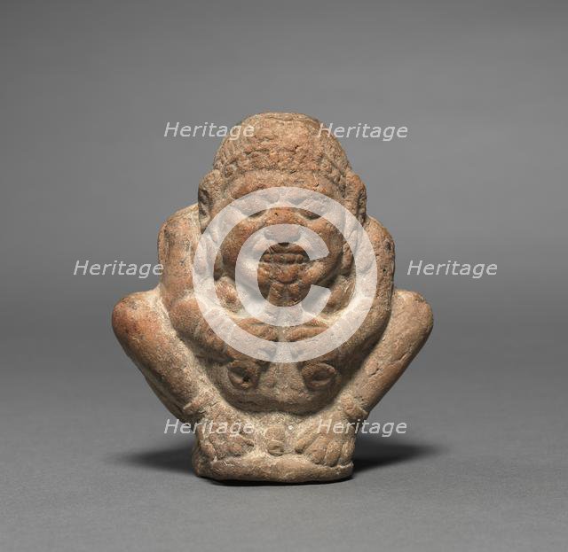 Crouching Dwarf Musician, 2nd-1st Century BC. Creator: Unknown.