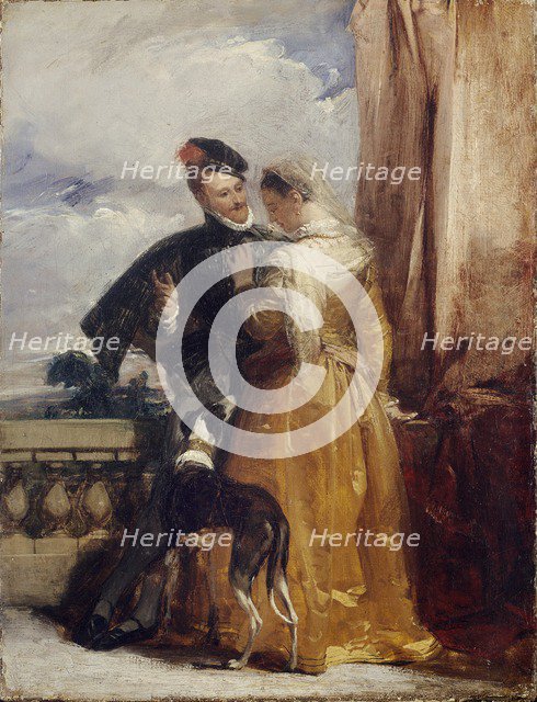 Amy Robsart and the Earl of Leicester, c1827. Artist: Richard Parkes Bonington.