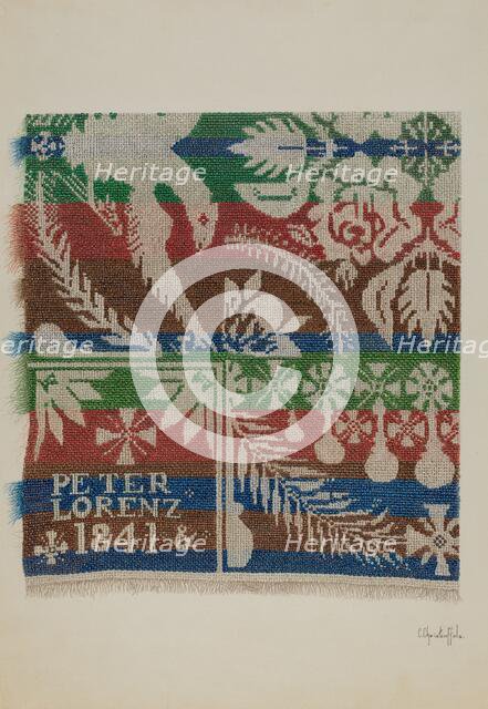 Coverlet, c. 1940. Creator: Cornelius Christoffels.