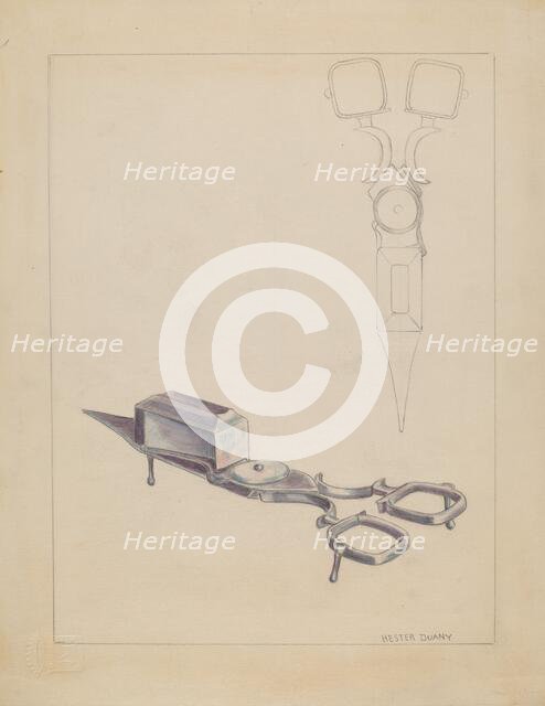 Snuffer, c. 1936. Creator: Hester Duany.