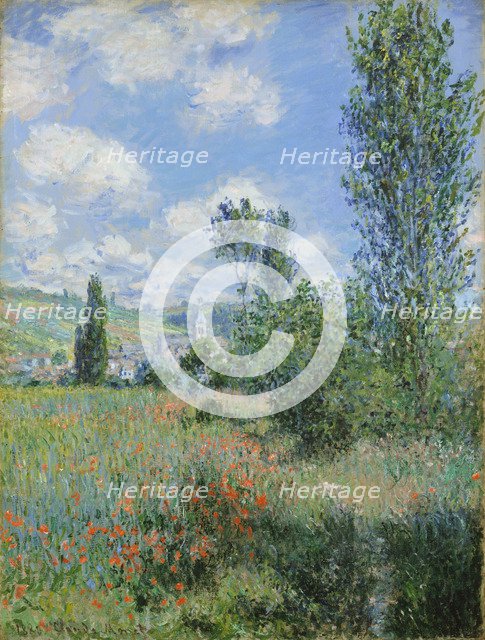 View of Vétheuil. Artist: Monet, Claude (1840-1926)