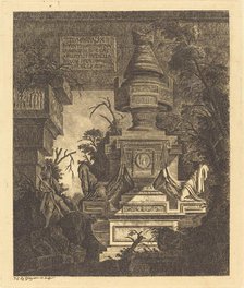 Frontispiece for "Views of Tombs", 1768. Creator: Jean-Laurent Legeay.