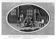Lady Elizabeth Grey soliciting assistance and protection from Edward IV, (1793). Creator: Warren.