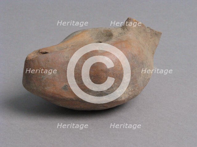 Oil Lamp, Coptic, 4th-7th century. Creator: Unknown.