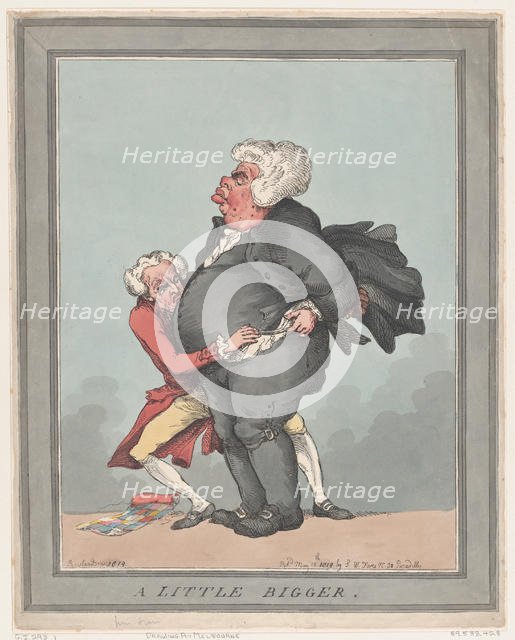 A Little Bigger, May 18, 1819., May 18, 1819. Creator: Thomas Rowlandson.