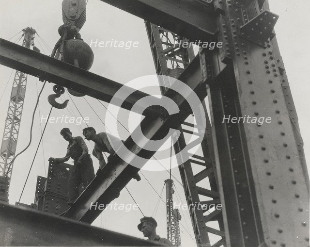 Workers at the Construction of Empire State Building, 1932.