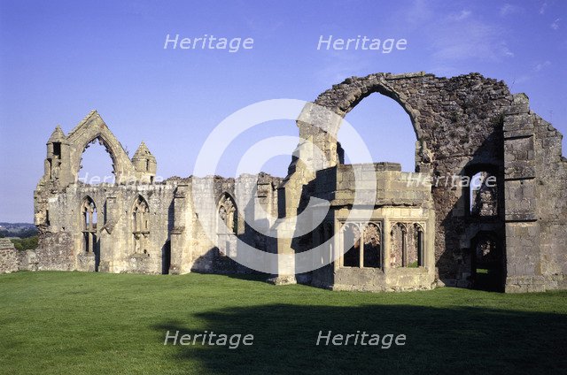 Abbot's Hall and Abbot's private rooms, Haughmond Abbey, Shropshire, 1999. Artist: Unknown