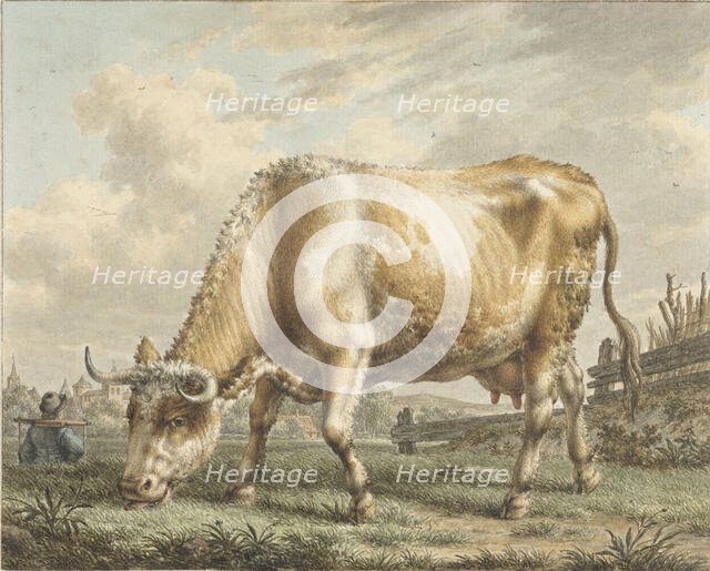 Grazing Cow, 1783. Creator: Jacob Cats.