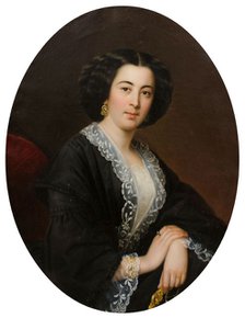 Portrait of Yelizaveta Dmitrievna Baryatinskaya, née Orbeliani (1833-1899), 1850s.