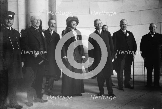 Vice President Thomas Riley Marshall - Arrival For Inauguration...1913. Creator: Harris & Ewing.