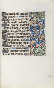 Book of Hours (Use of Rouen): fol. 37r, c. 1470. Creator: Master of the Geneva Latini (French, active Rouen, 1460-80).