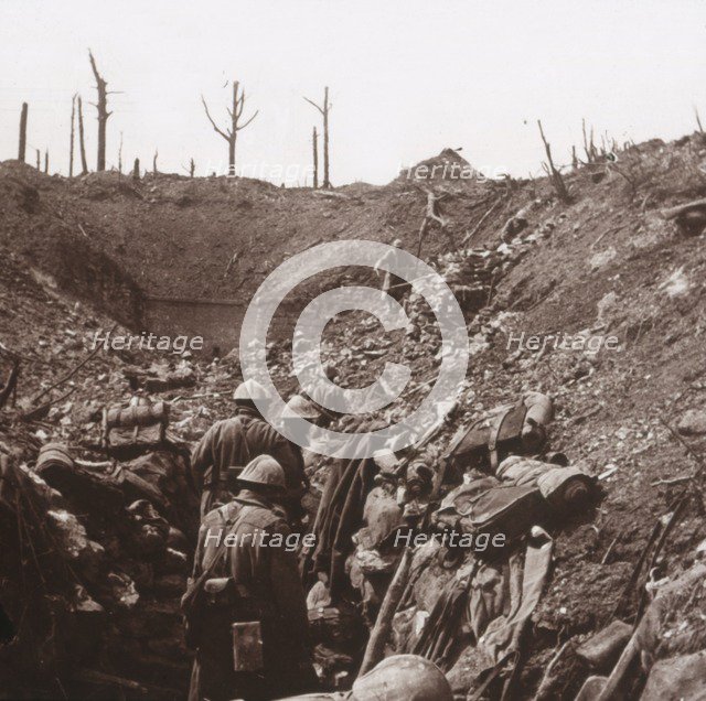 Trenches, Fort Vaux, northern France, c1914-c1918. Artist: Unknown.