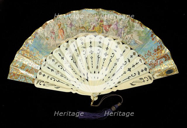 Fan, probably Spanish, 1860-69. Creator: Unknown.