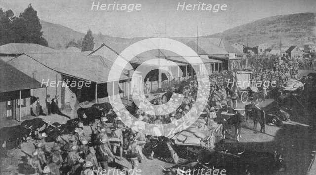 'The British Army Marching Through the Streets of Pretoria', 1902. Artist: Unknown.
