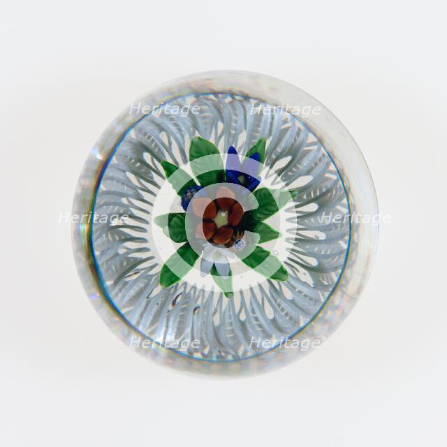 Paperweight, Münzthal, c. 1848/55. Creator: Saint-Louis Glassworks.