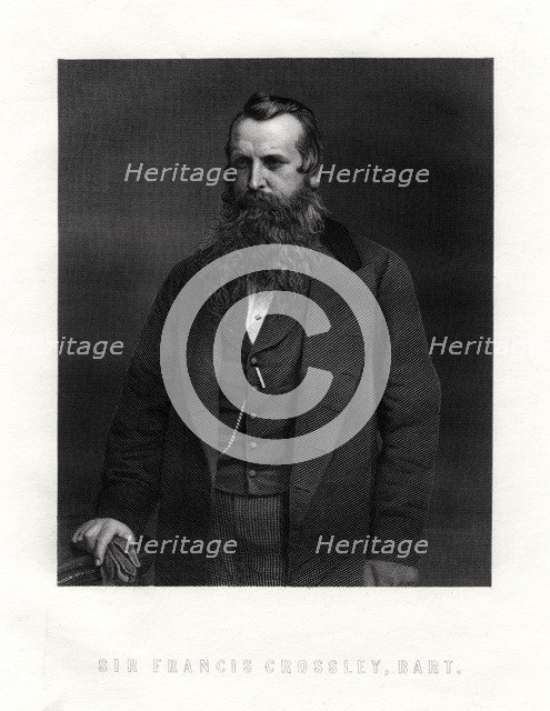 Sir Francis Crossley, English carpet manufacturer, mid-late 19th century. Artist: Unknown