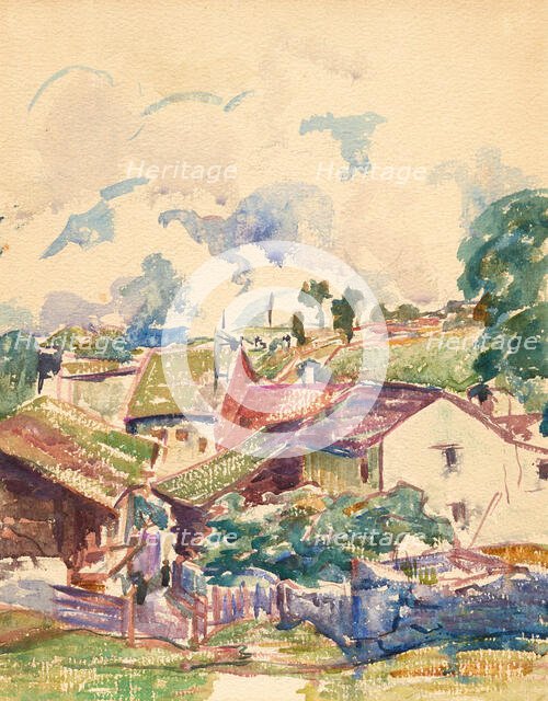 Mountain Village. Creator: Giacometti, Giovanni (1868-1933).
