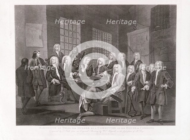 'Bambridge on Trial for Murder by a Committee of the House of Commons', 1803.  Artist: William Hogarth