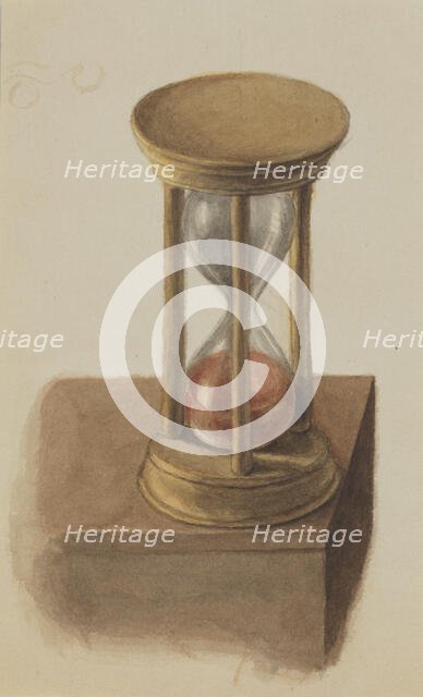 Untitled (Hourglass), ca. 1872-1874. Creator: Mary Vaux Walcott.