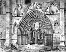 Western doorway of Elgin Cathedral, Elgin, Moray, Scotland, 1908-1909. Artist: Unknown