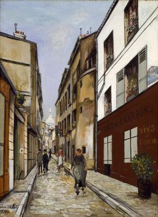 Rue Saint-Rustique à Montmartre, 1926. Creator: Maurice Utrillo.
