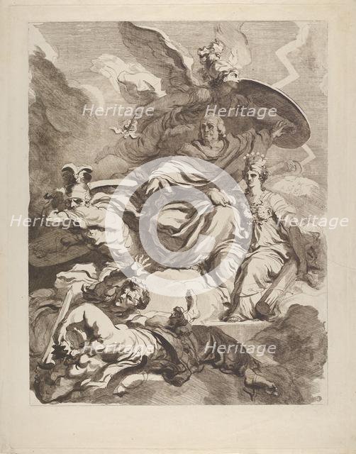 The Genius of Franklin, 1778. Creator: Marguerite Gerard.