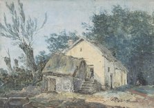 Landscape - Cottage in a Wood, 18th century. Creator: Anon.