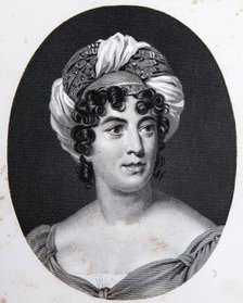 Portrait of the author Baronne Anne Louise Germaine de Staël (1766-1817), .