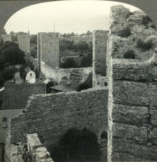'The chief charm of medieval Visby, the City Walls, Island of Gotland, Sweden', c1930s. Creator: Unknown.
