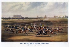 'Race for the Great St Leger Stakes, 1836'.Artist: Harris