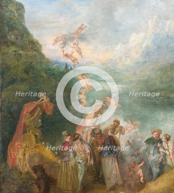 Pilgrimage to Cythera (Embarkation for Cythera) Detal: Putti, 1717. Artist: Watteau, Jean Antoine (1684-1721)