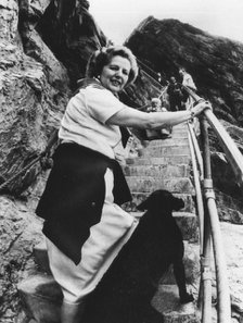 Prime Minister Margaret Thatcher on holiday in Cornwall, August 1981. Artist: Unknown