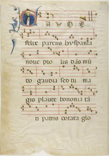 Saint Dominic in a Historiated Initial "G" from an Antiphonary, 1310/15. Creator: Neri da Rimini.