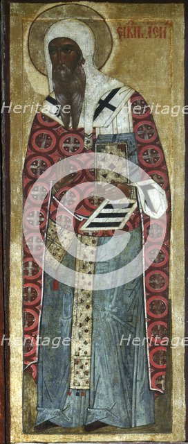 Saint Isaiah of Rostov, 16th century.  Creator: Russian icon.