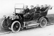 Sailors in a Humber car, c1906. Artist: Unknown