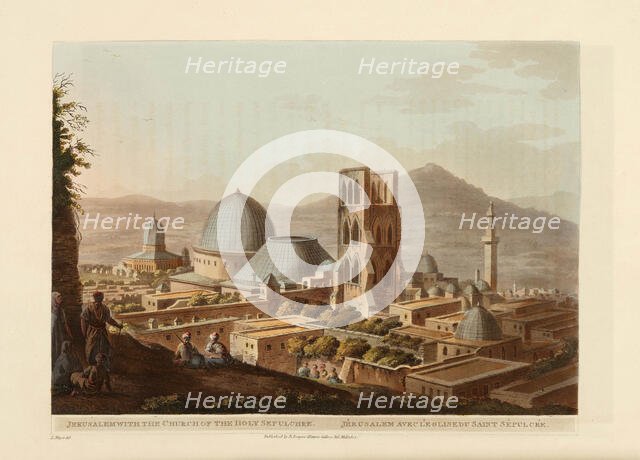 Jerusalem with the Church of the Holy Sepulchre, 1803. Creator: Mayer, Luigi (1755-1803).