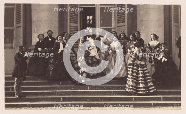 Compiègne, Présentation du Prince Impérial, 1856. Creator: Olympe Aguado.