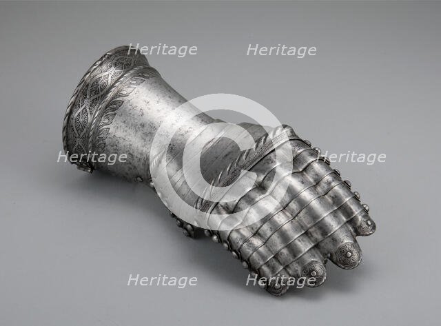 Mitten Gauntlet for the Right Hand, Augsburg, c. 1540. Creator: Unknown.