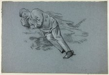 Sleeping Man, c. 1890. Creator: Henry Stacy Marks.