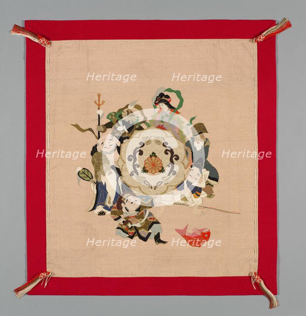 Fukusa (Gift Cover), Japan, late Edo period (1789-1868)/ Meiji period (1868-1912), 19th century. Creator: Unknown.